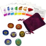 7 Engraved Chakra Symbol Stones - (16Pc) Meditation Accessory and Reiki Healing Kit with Chakra Chart, Affirmations, Guided Meditations, and Identification Cards For Spiritual and Mindfulness Work - Image 2