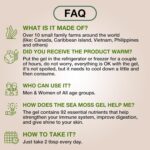 TrueSeaMoss Wildcrafted Irish Sea Moss Gel - Made with Dried Seaweed - Seamoss, Vegan-Friendly, Antioxidant Supports Digestion - Made in USA (Original, Pack of 1) - Image 3