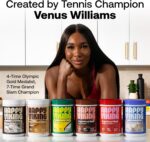 Happy Viking Strawberry Protein + Superfoods Powder, Created by Venus Williams, 20G Protein, Low Carb, Keto, Vegan, Gluten-Free, Non-GMO, Superfoods, Complete Meal Replacement, 1 Canister (24 oz.) - Image 2