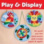 Creativity for Kids Pom Pom Pictures: Animals - Preschool Learning Activities, Sensory Toys for Toddlers, Toddler Arts and Crafts for Ages 3-5+ - Image 6