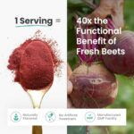 HumanN SuperBeets Beet Root Powder - Non-GMO Beetroot Superfood - Nitric Oxide Supplement for Heart Health, Circulation & Blood Pressure Support - Black Cherry, 30 Servings - Image 5