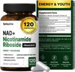 NAD Supplement with Resveratrol, Quercetin & Nicotinamide Riboside for Cellular Energy & Muscle Support, NAD+ Supplement for Men & Women, 120 Count