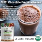 PlantVital Vegan Protein Powder Plant Based, Organic Protein Powder Chocolate, 24g/0g sugar, 12 Superfoods, Veggies, Probiotics, Raw Cocoa, Kale, Beets, Spirulina, Pea, Gluten-Free, Keto-Friendly,16oz - Image 4