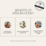 BeeNZ Raw Kanuka Honey, Pure New Zealand Honey, Natural Sweetener and Superfood Honey for Wellness and Skin Care Support, No Sugar Added, Traceable from Hive to Honey Jar, 8.8 oz/250g (8.8 oz) - Image 4