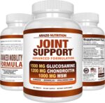 Arazo Nutrition Glucosamine Chondroitin Turmeric Msm Boswellia - Joint Support Supplement for Relief 180 Tablets for Bones, Back, Knees, Hands (180 Tablets) - Image 9