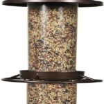 Perky-Pet 325SCOMBO-1SR Large 2-Tier Outdoor Panorama Wild Bird Feeder with Hanging Hook - 4.5 lb Seed Capacity
