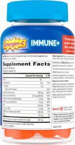 Emergen-C Immune+ Immune Gummies, Vitamin D plus 750 mg Vitamin C, Immune Support Dietary Supplement, Caffeine Free, Gluten Free, Super Orange Flavor - 45 Count - Image 9