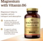 Solgar Magnesium with Vitamin B6, 250 Tablets - Promote Healthy Bone Mineralization, Support Nerve & Muscle Function, Energy Metabolism - Non-GMO, Vegan, Gluten Free, Dairy Free, Kosher - 83 Servings - Image 3