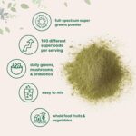 Super Greens Powder, 1lb | 100 Superfood Blend | Daily Greens, Whole Food Fruits and Vegetables, Mushrooms, & Probiotics | Wheatgrass, Spirulina, Lions Mane, Beet Root | Original, Non-GMO - Image 3