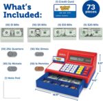 Learning Resources Pretend & Play Calculator Cash Register - 73 Pieces, Ages 3+ Develops Early Math Skills, Play Cash Register for Kids, Toy Cash Register, Play Money for Kids - Image 6