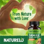 NATURELO Turmeric Curcumin - BioPerine for Better Absorption - Black Pepper, Ginger Root, Curcuminoids - Plant-Based Joint Discomfort Support - 120 Vegan Capsules - Image 7