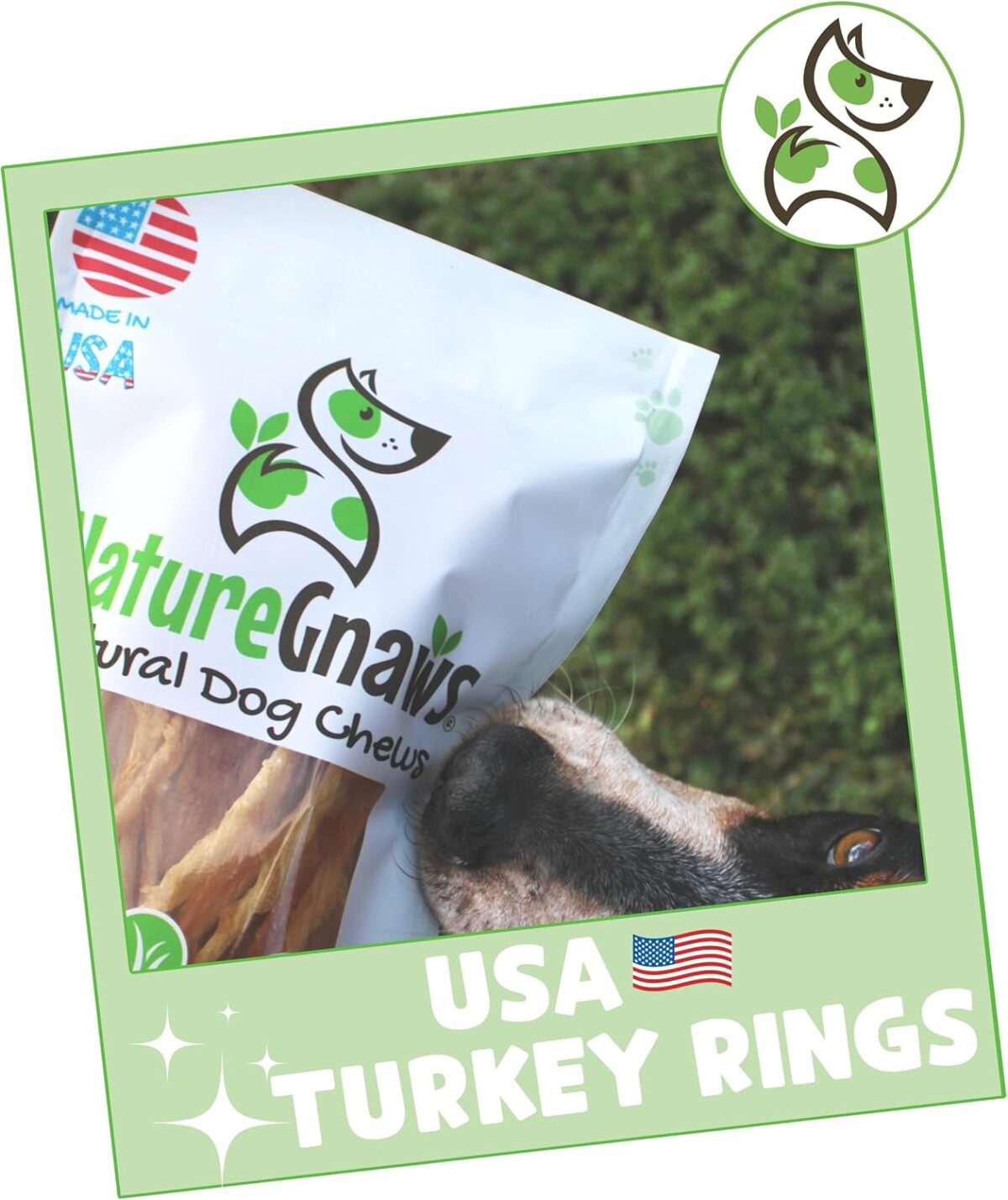 Nature Gnaws USA Turkey Tendon Rings for Dogs (8oz) - Delicious Grain Free Reward Snack for Small, Medium & Large Breeds - Premium Natural Dog Chew Treats - Image 7