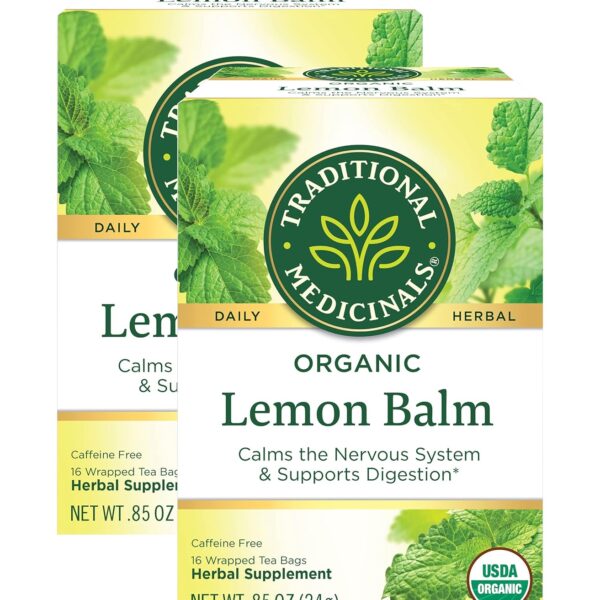 Traditional Medicinals Tea Lemon Balm Org ( 2 Pack)