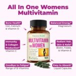 Multivitamin for Women - Daily Womens Multivitamin & Multimineral with Vitamin A, C, D, E, B12, Zinc, Iron. Essential Vitamins for Women for Energy, Focus, Hair Growth & Overall Health. 60 Liquid Caps - Image 5