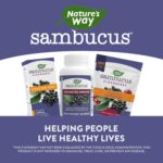 Nature's Way Sambucus Advanced Immune Capsules with Black Elderberry, Vitamin C, Vitamin D, Echinacea and Zinc, Immune System Support with EpiCor*, 80 Capsules - Image 6