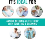 Juvo Toilet Aid - Personal Bottom Wiping Tool, Bathroom Mobility Aid for Disabled, Elderly, and Surgery Recovery - 18" long wand with hygienic cover - Image 3