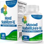 Mood Stabilizer-XL: Mood Support Supplement with 13 Active Ingredients Including 5-HTP, Ashwagandha, GABA & St. John's Wort Extract - Mood Enhancer Supplements & Vitamins - 60 Capsules