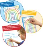 hand2mind Mindful Maze Boards, Learn Breathing Patterns, Mindfulness for Kids Anxiety Relief, Tactile Sensory Toys, Play Therapy Toys, Social Emotional Learning Activities, Calm Down Corner Supplies - Image 5