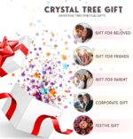 FASHIONZAADI Gemstone Money Tree Reiki Healing Chakra Balancing Handmade Bonsai Trees Spiritual Gift Aura Cleansing Good Luck Home Decor (Mix Chakra Golden Wire) - Image 3