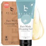 Face Wash - USA Made with Natural & Organic Ingredients, Non Toxic Gentle Face Cleanser for Sensitive Skin with Glycerin & Aloe, Travel Friendly Facial Cleanser for Acne Prone & Oily Skin (2 Fl Oz)