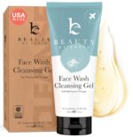 Face Wash - USA Made with Natural & Organic Ingredients, Non Toxic Gentle Face Cleanser for Sensitive Skin with Glycerin & Aloe, Travel Friendly Facial Cleanser for Acne Prone & Oily Skin (2 Fl Oz)