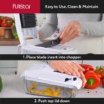 Fullstar Vegetable Chopper and Spiralizer - Food Chopper with Container, Fruit Slicer, Kitchen Gadgets & Accessories, Home Essentials (9 in 1, White) - Image 7