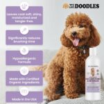 USDA Organic Dog Conditioner & Detangler, 2-in-1 Conditioner for Allergies & Itching, Made in USA, Lotion Treatment for Dogs, Perfect for Poodles, Doodles, & Goldendoodles, 16oz [We Love Doodles] - Image 2