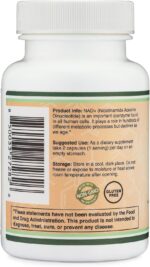 NAD Supplement (500mg of 95% Pure NAD+ Per Serving, 30 Day Supply) NAD Booster Similar to Nicotinamide Riboside (Third Party Tested, Vegan Safe, Non-GMO) by Double Wood - Image 3
