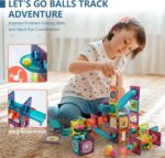 LTKFFFdp Magnetic Building Blocks STEM Educational Toys for Kids Ages 4-12, Ball Track and 3D Stacking Construction Set - Image 3