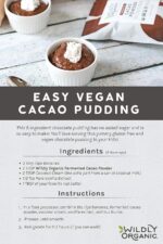 Wildly Organic Fermented Cacao Powder 8 Oz Bag - Organic, Non-Alkalized, Minimally Processed, Raw, Fair Trade, Non-GMO, Kosher, Vegan, Premium Rich Chocolate Flavor | Perfect for Skin, Smoothies, Yogurt, Oatmeal, Chocolate, Fudge, Baking, & Hot Cocoa - Image 5