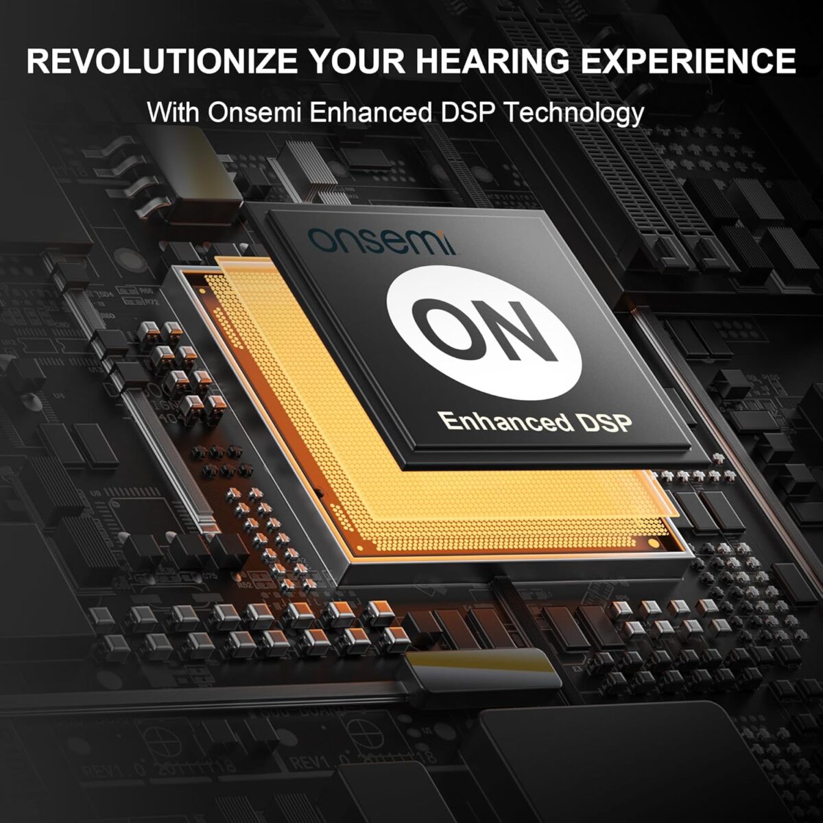 Hearing Aids, Invisible Rechargeable Digital Hearing Aids for Seniors with 16-Channel Sound Processing Noise Cancelling OTC Auto-On/Off with Charging Case - Image 7