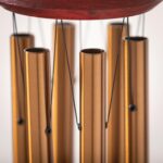 Woodstock Chimes Pluto Wind Chime for Outside 27" Bronze Small, Light Airy Sound for Outdoor Garden, Patio, Porch Decor, Encore Collection DCB27 - Image 4
