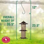 Perky-Pet 325SCOMBO-1SR Large 2-Tier Outdoor Panorama Wild Bird Feeder with Hanging Hook - 4.5 lb Seed Capacity - Image 11