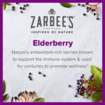 Zarbee's Elderberry Gummy Daily Immune Support Supplement with Vitamins A, C, D, E & Zinc, Black Elderberry Fruit Extract, Natural Berry Flavor, 60 Count - Image 2