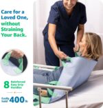 Improvia Positioning Bed Pad 34"x52" with 8 Reinforced Handles, Quick-Drying, Washable, Waterproof, Reusable, Mattress Protection, For Lifting, Turning, Transfering, Elderly and Incontinence patients. - Image 6