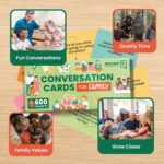 600 Conversation Cards for Families – Fun Convo Starters Card Game for Adults and Children – Road Trip Must Have Travel Activity to Get to Know Your Family – Kids Dinner Time - Image 6