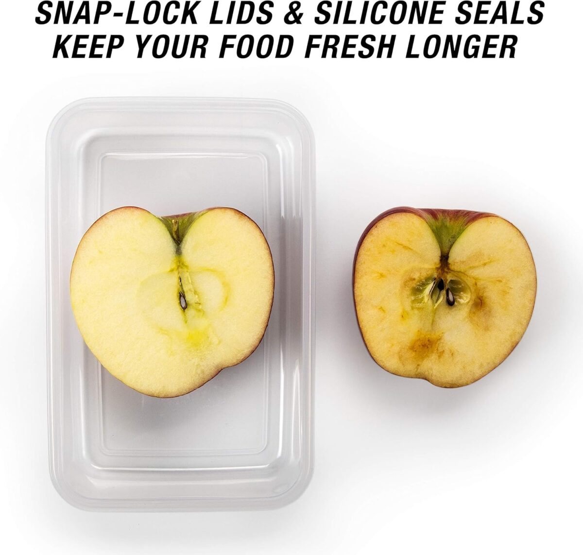 ThinkFit Meal Prep Containers, BPA Free - Airtight Food Storage Containers Best for Meal Prepping & Portion Control - Reusable, Stackable, Microwavable, Dishwasher & Freezer Safe (6 Piece Set) - Image 6