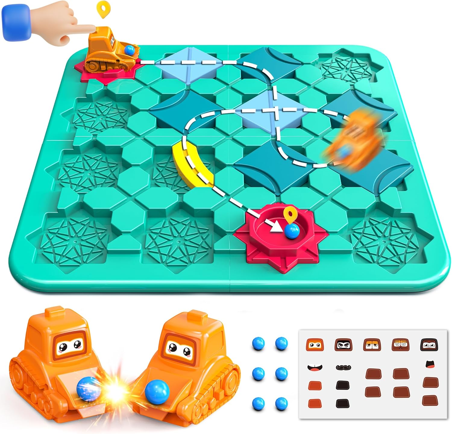 81w0AaQ9wlL._AC_SL1500_.jpg STEM Board Games,Puzzle Logical Builder Kids Toys,Preschool Montessori Brain Teasers Birthday Gifts for Kids 4-8 Years Old - Image 1