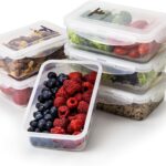ThinkFit Meal Prep Containers, BPA Free - Airtight Food Storage Containers Best for Meal Prepping & Portion Control - Reusable, Stackable, Microwavable, Dishwasher & Freezer Safe (6 Piece Set)