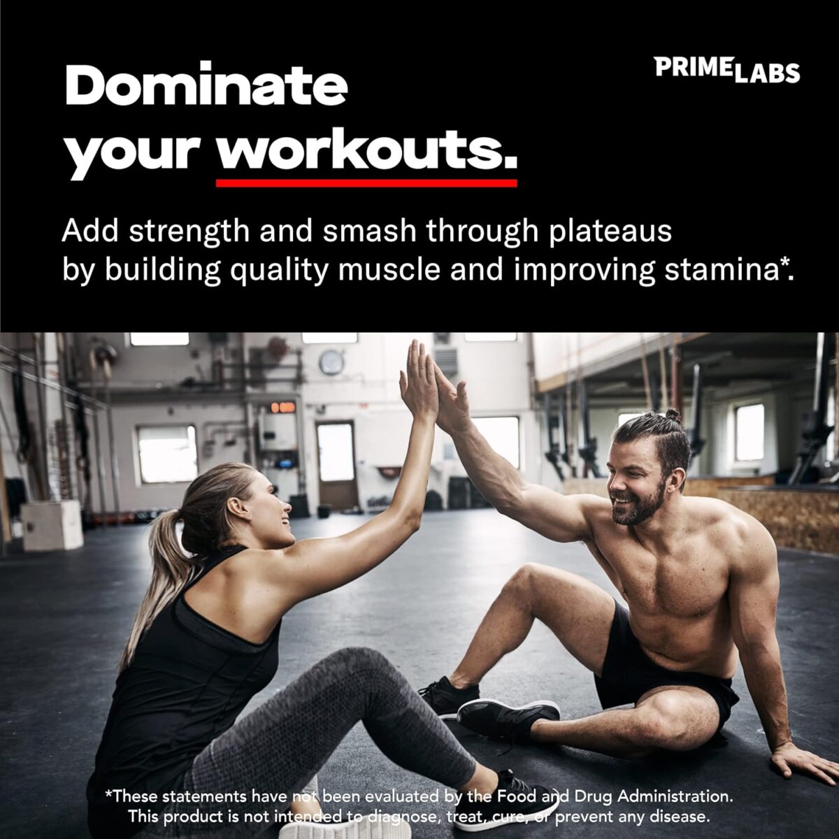 Prime Labs Men's Testosterone Booster - Stamina, Endurance, & Strength - 60 Caplets - Image 4