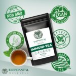 Elephantal Wellness Immuni-Tea, Immune Support Herbal Tea, Immunity & Energy, Loose Leaf Immunity with Elderberry, Astragalus, & Reishi, Tea for Immune Support, 2oz, 20 Servings - Image 4