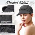 JenPen 4 Pcs Soft Chemo Cancer Hats for Women Breathable Bamboo Baseball Cap Slouch Viscose Hat for Hair Loss Cancer Headwear - Image 3