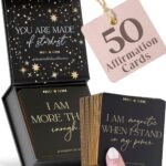 THE MINDFUL COLLECTIVE Positive Affirmation Cards for Women - 50 Daily Affirmations for Women. Motivational Mindfulness Cards, Inspirational Self Care Spiritual Gifts for Astrology, Zodiac