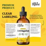 Wild & Organic Astragalus Tincture - Immune Support Supplement w/Astragalus Root Extract - Vegan Tincture for Immunity - Sugar & Alcohol-Free Drops - 4 fl oz - Image 9