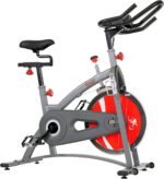 Sunny Health & Fitness Stationary Exercise Bike Machine w/4-Way Adjustable Cushion Seat & Multi-Grip Handlebar, Indoor Cycling Equipment for Home Cardio Training, Optional Heavy-Duty & 40LB Flywheel - Image 2