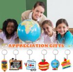 Henoyso 36 Pcs Teacher Keychain Bulk Teachers Appreciation Gifts in Bulk Teacher Gifts Bulk - Image 6