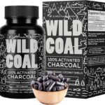 Wild Foods Activated Charcoal Capsules | 100% Organic Coconut Shells Active Tablets for Bloating & Hangover | Lab Tested & Non-GMO Detox Pills | Made in USA (120 Capsules)
