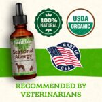 Animal Essentials Seasonal Allergy- Herbal Formula for Dogs & Cats for Occasional Allergy Relief, Sweet Taste, 100% Organic Human Grade Herbs, Veterinarian Recommended Animal Wellness Tonics - 1 Fl Oz - Image 5