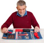 Fidget Blanket for Dementia | Calming & Comforting Dementia Activities for Seniors | Dementia Products for Elderly | Sensory Blanket | Helps with Alzheimer’s, Dementia, Asperger’s, Autism, Anxiety