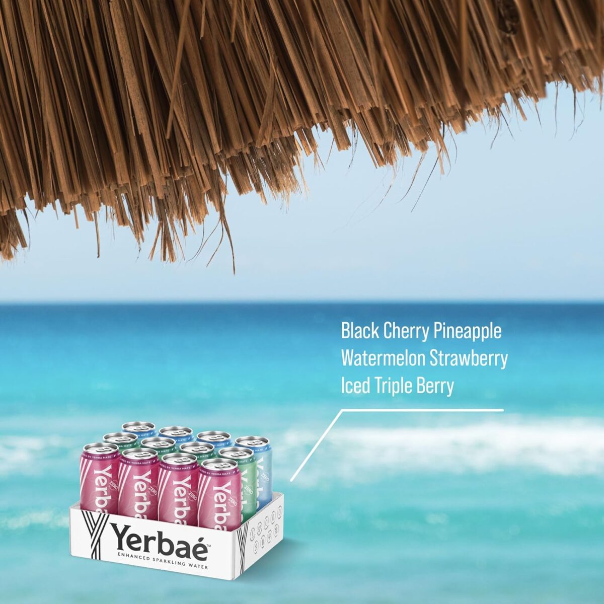 Yerbaé Energy Beverage - Variety Power Pack, 0 Sugar, 0 Calories, 0 Carbs. Yerbae is Energized by Yerba Mate, Plant-Based, Healthy Alternative to Sugary Energy Drinks, 16oz cans (12 Pack) - Image 4